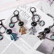 Korean Hip Hop Fashion Cross Spaceman Necklace Keychain