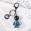 Korean Hip Hop Fashion Cross Spaceman Necklace Keychain