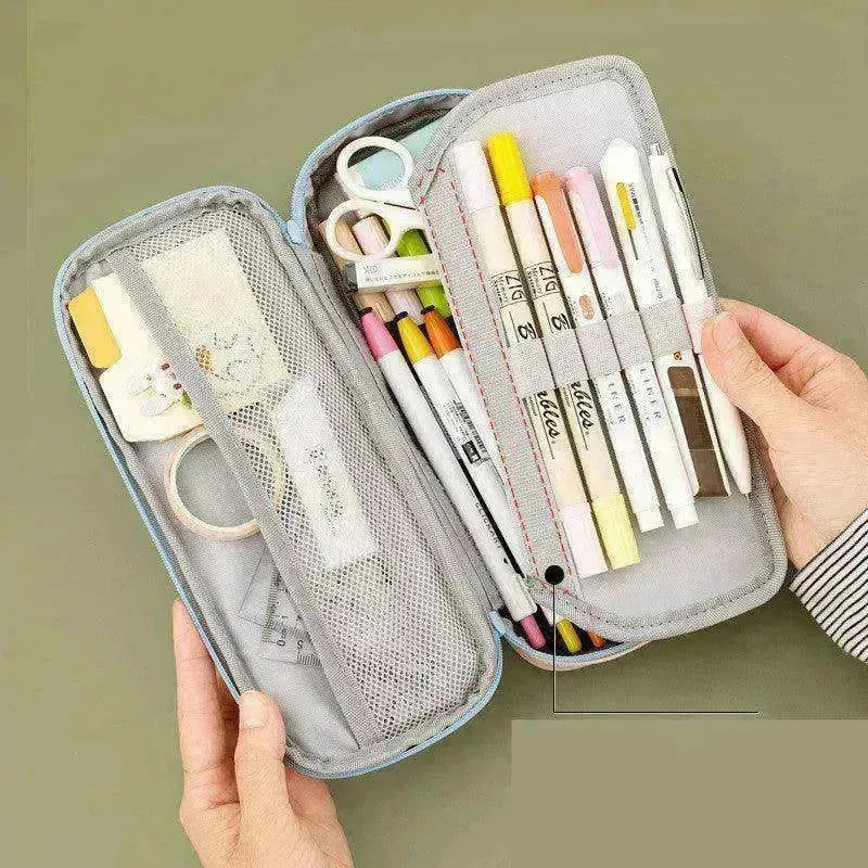 Korean Style Canvas Pencil Case for School