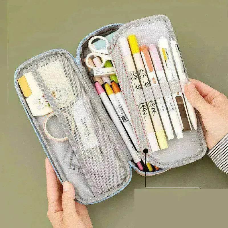 Korean Style Canvas Pencil Case for School