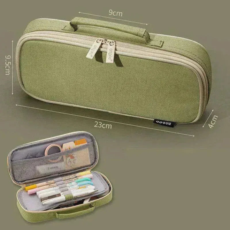 Korean Style Canvas Pencil Case for School
