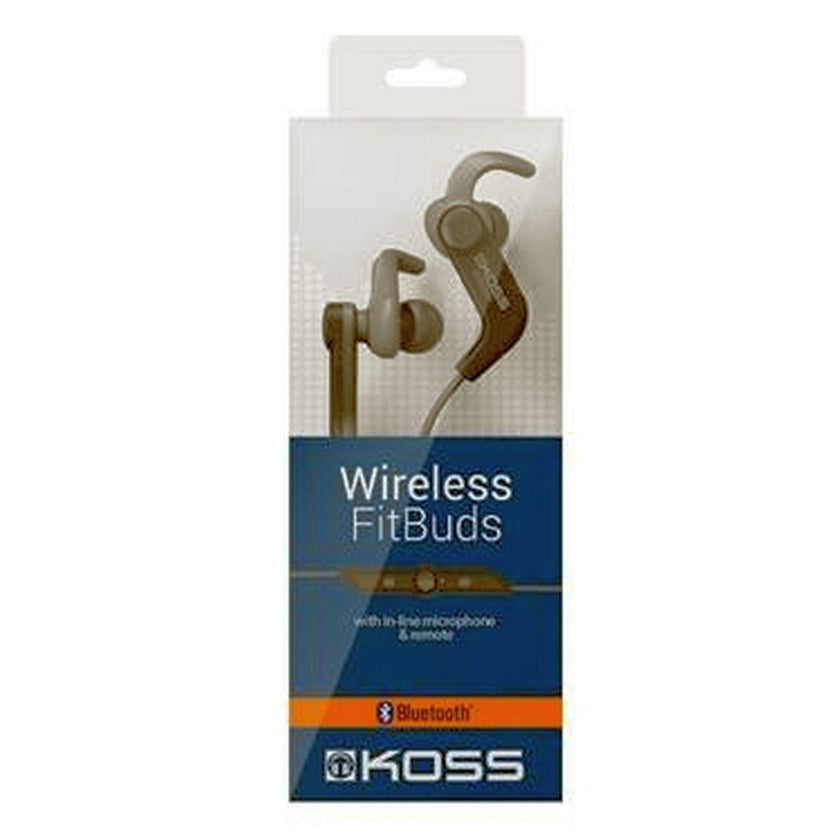 Koss - Earbud Bluetooth FitBud BT1901i with Mic & Remote Black