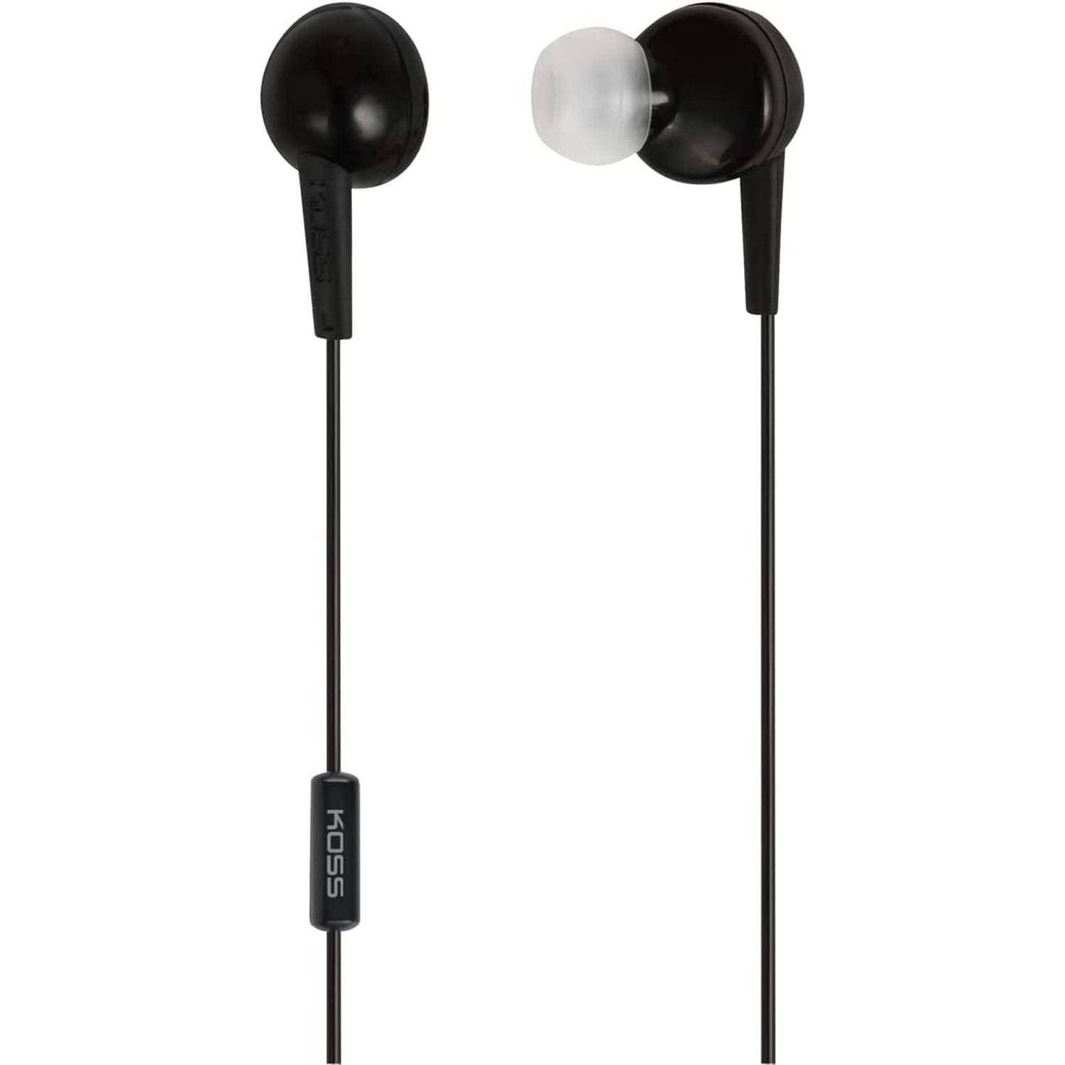 Koss - Earbud KEB6in Ear with Enhanced Driver & Mic Black 35mm