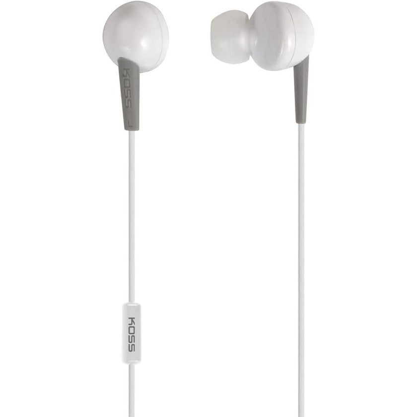 Koss - Earbud KEB6in Ear with Enhanced Driver & Mic White 35mm
