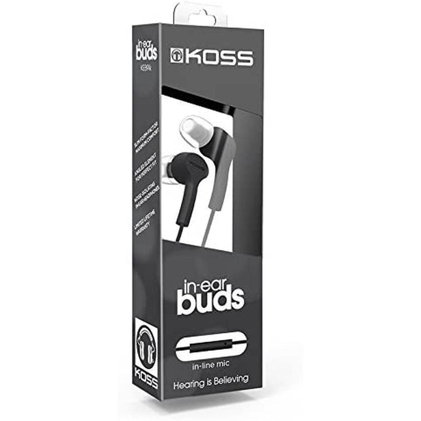 Koss - Earbud KEB9 with Mic Black 35mm