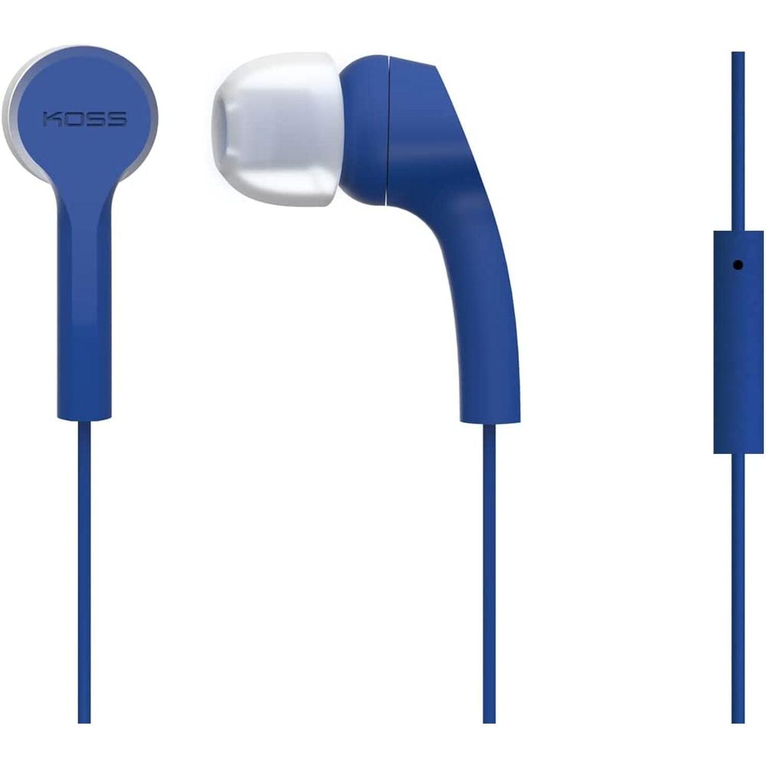 Koss - Earbud KEB9 with Mic Blue 35mm