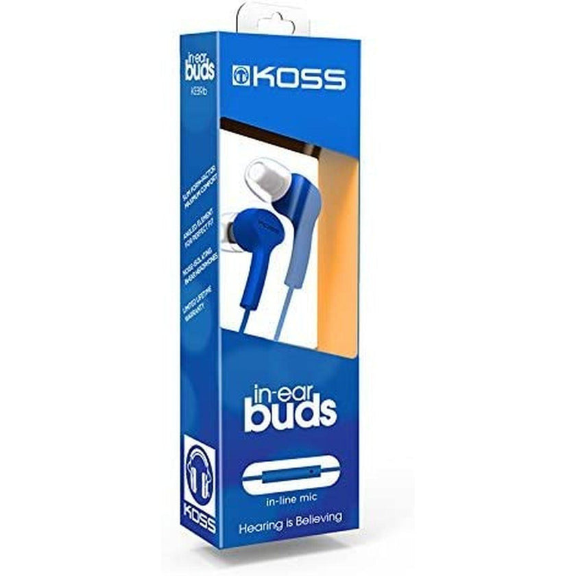 Koss - Earbud KEB9 with Mic Blue 35mm