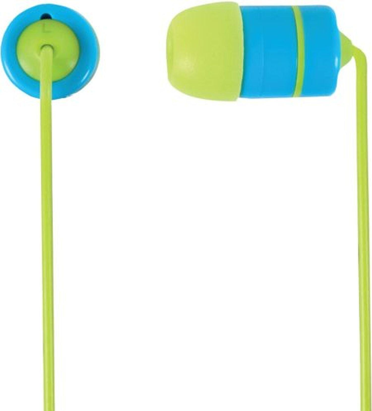 Koss - Earbud noise isolating 35mm ruk20b multiple ear cushion sizes - blue/green