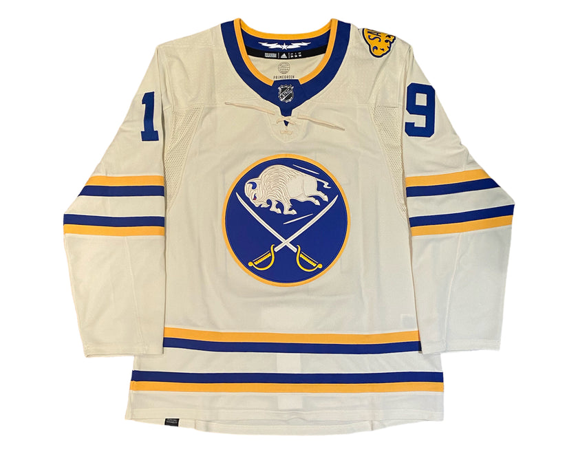 Peyton Krebs Autographed Buffalo Sabres 2022 Heritage Classic Adidas Jersey Inscribed 