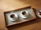 Handcrafted Palestinian Ceramic Serving Tray – Rectangular Appetizer Board