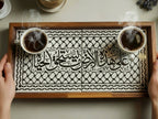 Handcrafted Palestinian Ceramic Serving Tray – Rectangular Appetizer Board