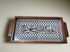 Handcrafted Palestinian Ceramic Serving Tray – Rectangular Appetizer Board