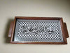 Handcrafted Palestinian Ceramic Serving Tray – Rectangular Appetizer Board