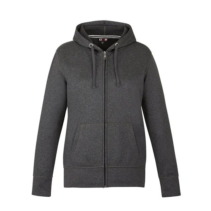 Cypress Creek -Ladies Polyester Full-Zip Hooded Sweatshirt