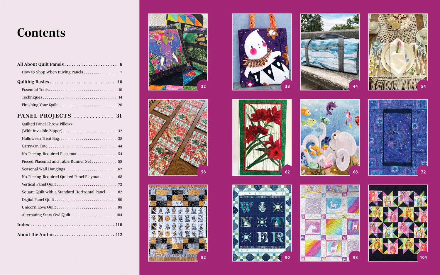 The Panel Quilting Workshop Book