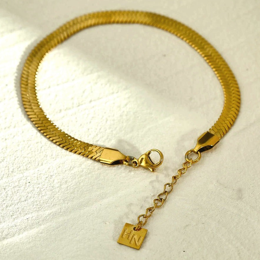 LAILA Snake Skin Textured Bracelet