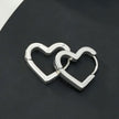 LARAZINA Or Blanc (Couleur Argent) : Boucles d'oreilles Chic en Forme de Coeur pour un Port Quotidien – Adorez Votre Look, Chaque Jour