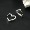 LARAZINA Or Blanc (Couleur Argent) : Boucles d'oreilles Chic en Forme de Coeur pour un Port Quotidien – Adorez Votre Look, Chaque Jour