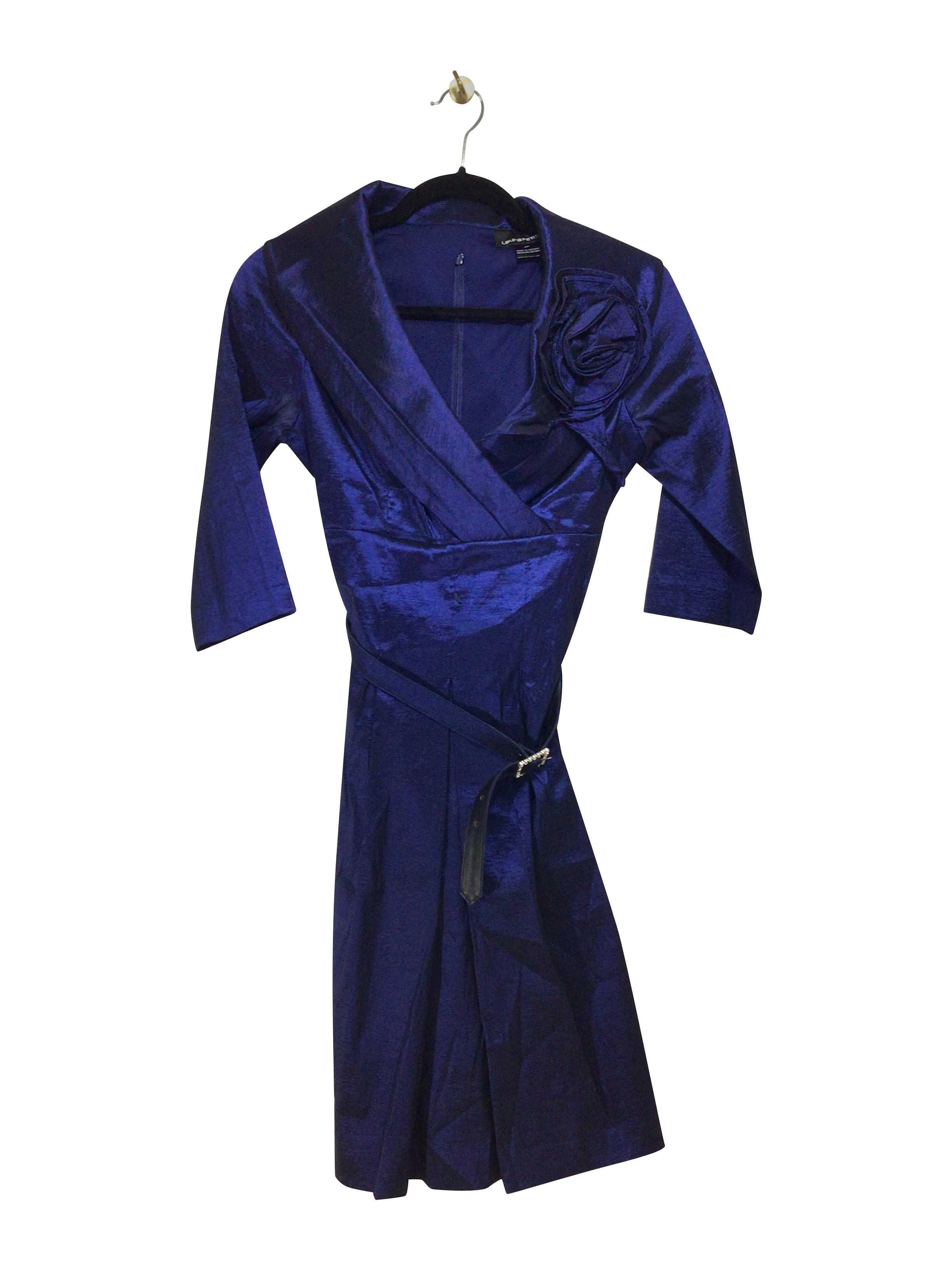 LAURA Regular fit Wrap Dress in Blue  -  4