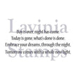 Lavinia Stamps - Embrace your Dreams