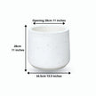 Lazaro White Cement Planter 13''