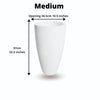 Lazio White Cement Planter (Multiple Sizes)