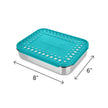 LunchBots Cinco Stainless Steel 5 Compartment Bento Box