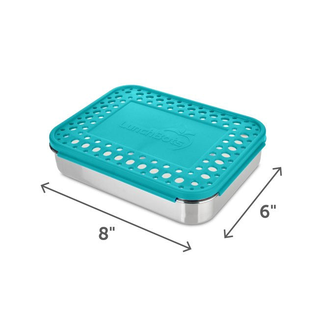 LunchBots Cinco Stainless Steel 5 Compartment Bento Box