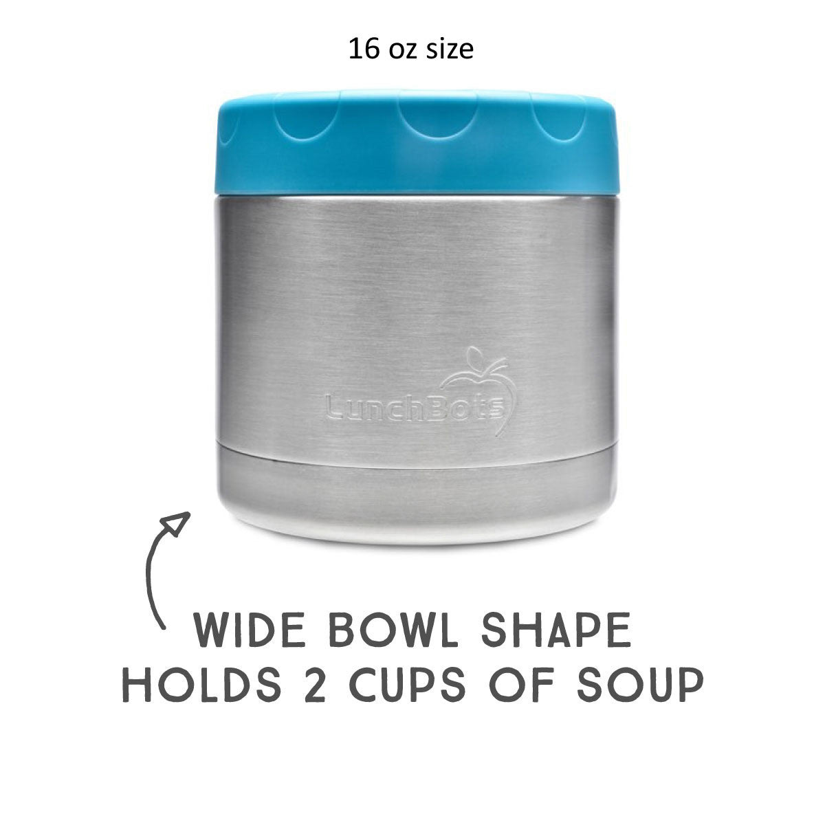 16 oz Lunchbots Wide Thermal Food Container