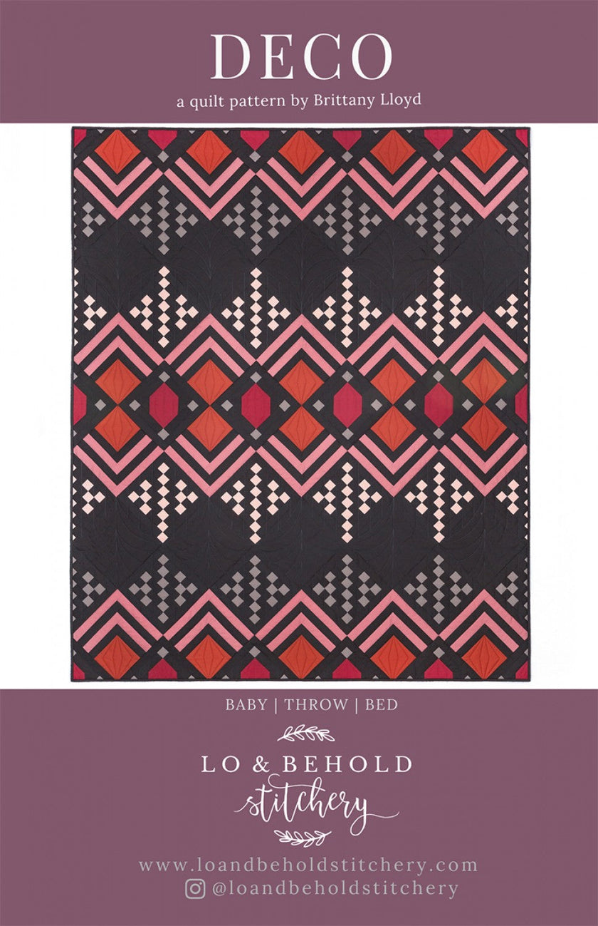 Lo & Behold Stitchery - Deco - Quilt Pattern