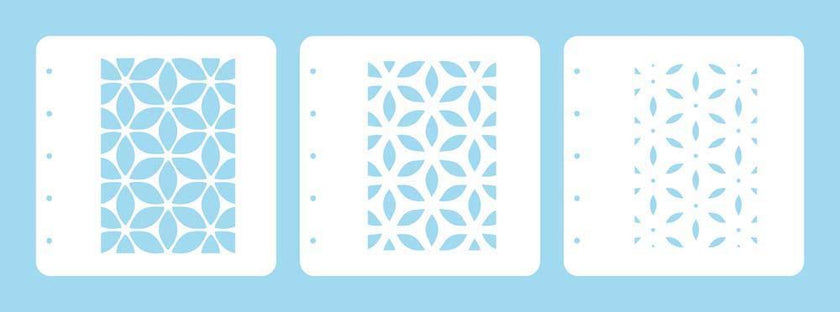 Layered combi stencil set (set of 3) Flower