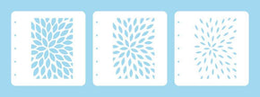 Layered combi stencil set (set of 3) Sunburst