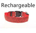 LED Dog Collar – Safety Adjustable Nylon Leopard Print Pet Collar | S M L XL