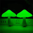 LED Mushroom Night Light Wall Lamp EU US Socket Plug