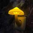 LED Mushroom Night Light Wall Lamp EU US Socket Plug