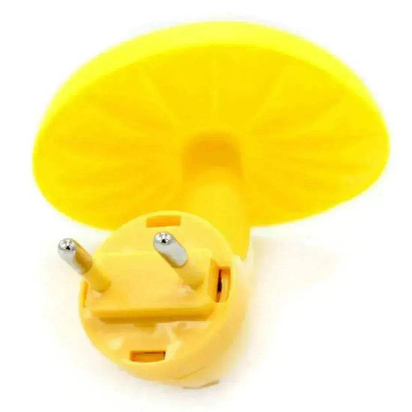 LED Mushroom Night Light Wall Lamp EU US Socket Plug