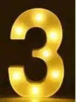LED Night Light A-Z 0-9 Battery Lamp Wedding Party Decor