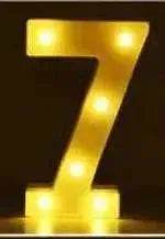LED Night Light A-Z 0-9 Battery Lamp Wedding Party Decor