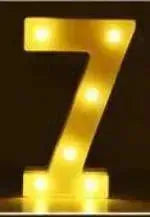 LED Night Light A-Z 0-9 Battery Lamp Wedding Party Decor