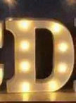 LED Night Light A-Z 0-9 Battery Lamp Wedding Party Decor