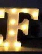LED Night Light A-Z 0-9 Battery Lamp Wedding Party Decor