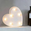 LED Night Light A-Z 0-9 Battery Lamp Wedding Party Decor