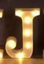 LED Night Light A-Z 0-9 Battery Lamp Wedding Party Decor