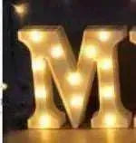 LED Night Light A-Z 0-9 Battery Lamp Wedding Party Decor