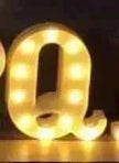 LED Night Light A-Z 0-9 Battery Lamp Wedding Party Decor