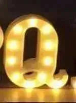 LED Night Light A-Z 0-9 Battery Lamp Wedding Party Decor