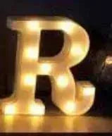 LED Night Light A-Z 0-9 Battery Lamp Wedding Party Decor