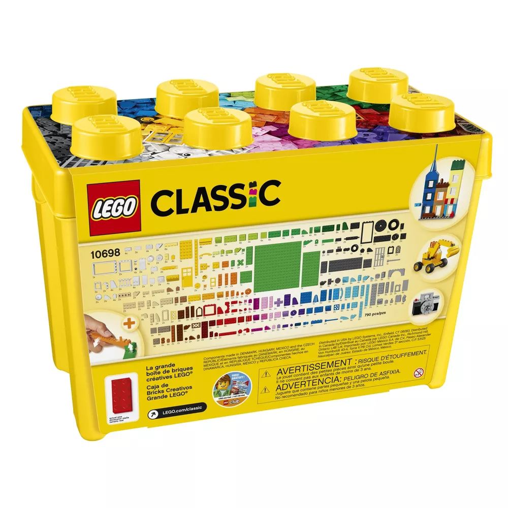 LEGO - Classic - Large Creative Brick Box Build Your Own Creative Toys (790Pcs-10698)