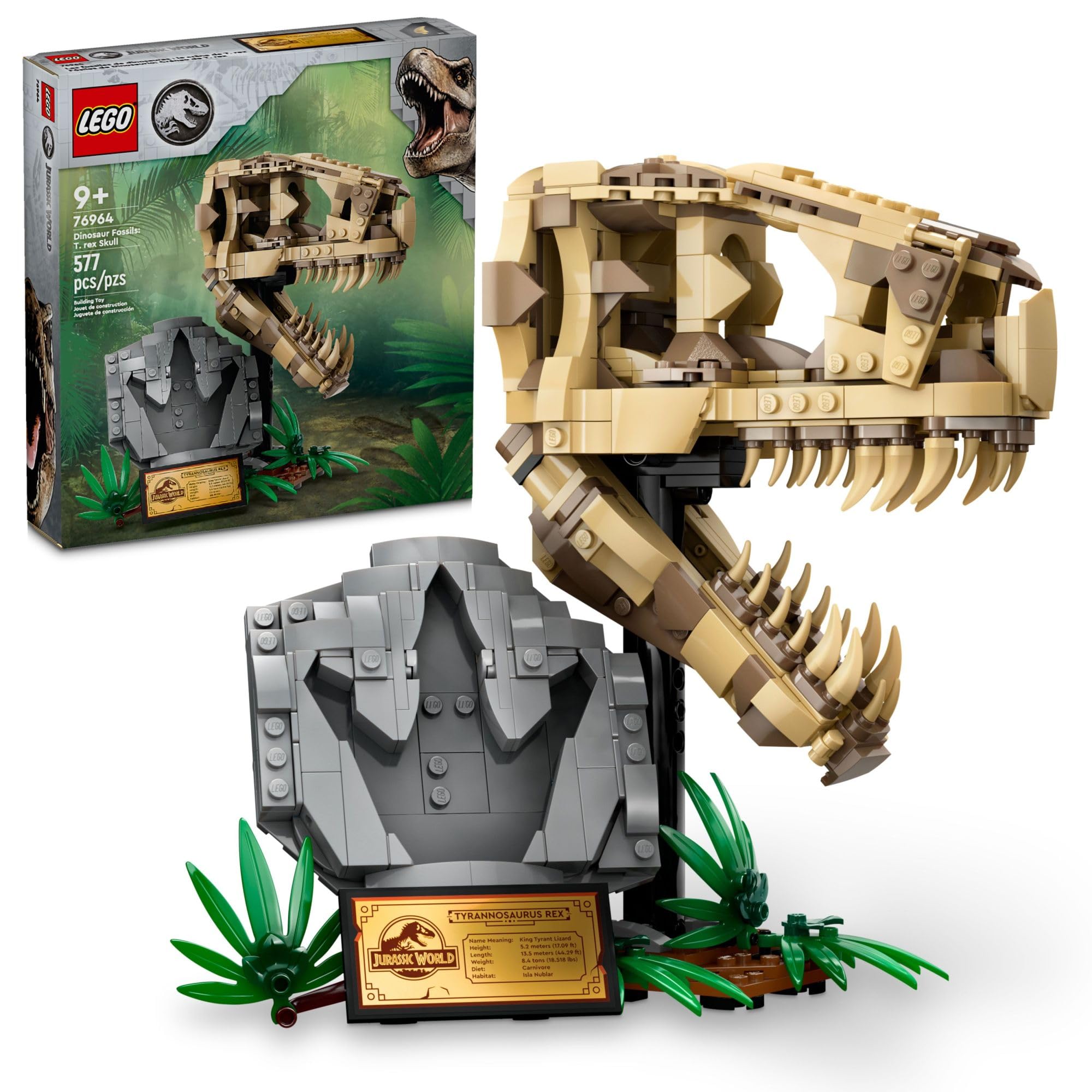 LEGO - Jurassic World - Dinosaur Fossils - T-Rex Skull - 577 Pcs - 76964