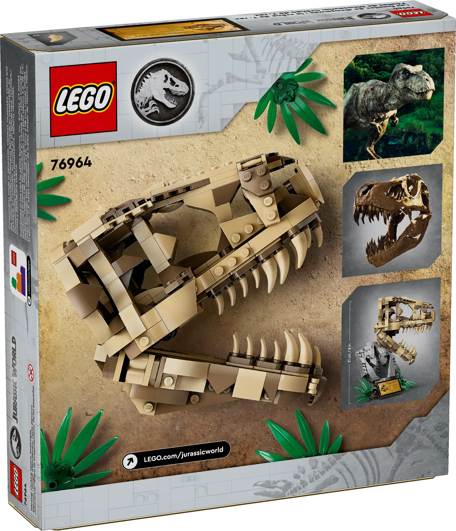 LEGO - Jurassic World - Dinosaur Fossils - T-Rex Skull - 577 Pcs - 76964